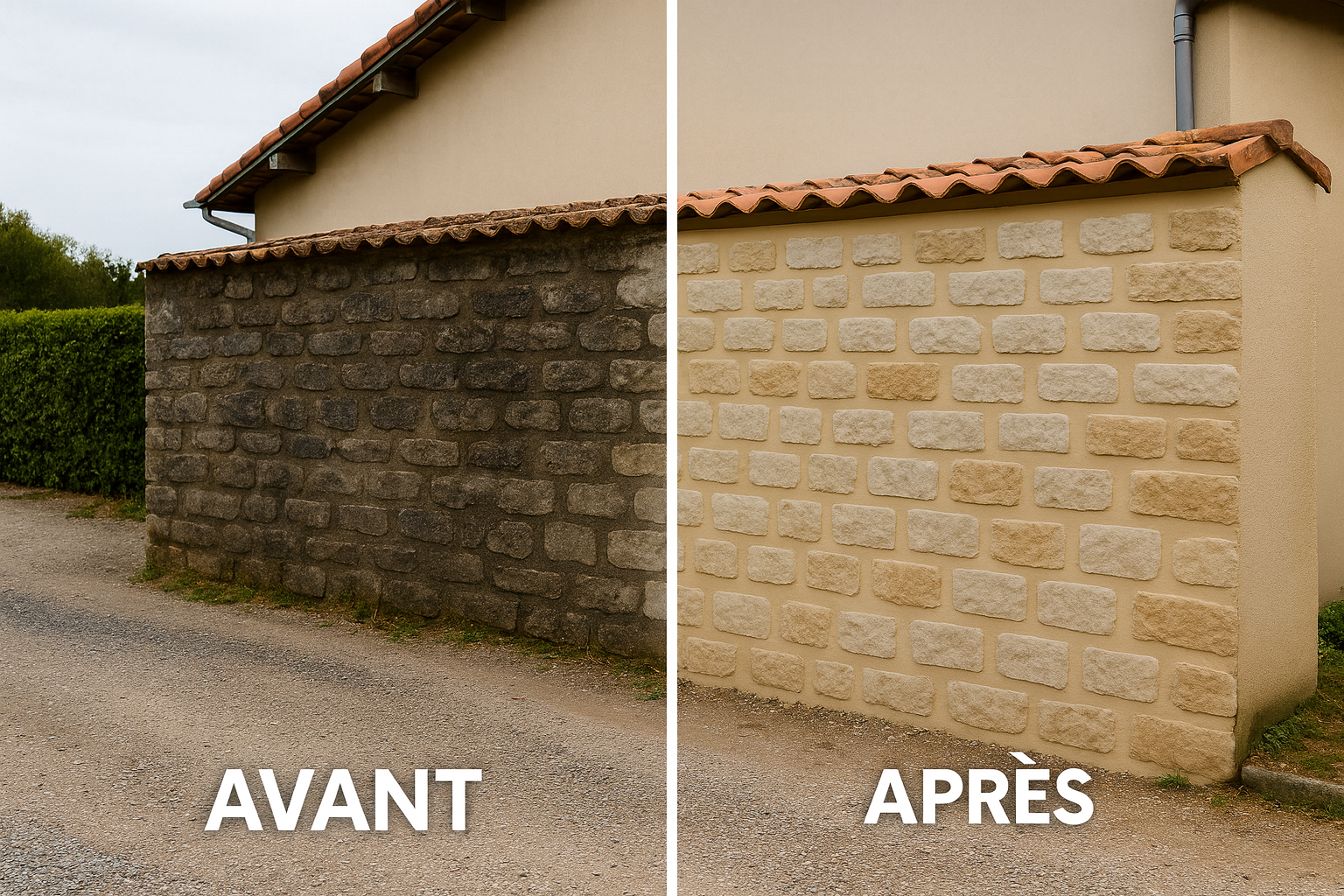 Rejointoiement de mur en pierre