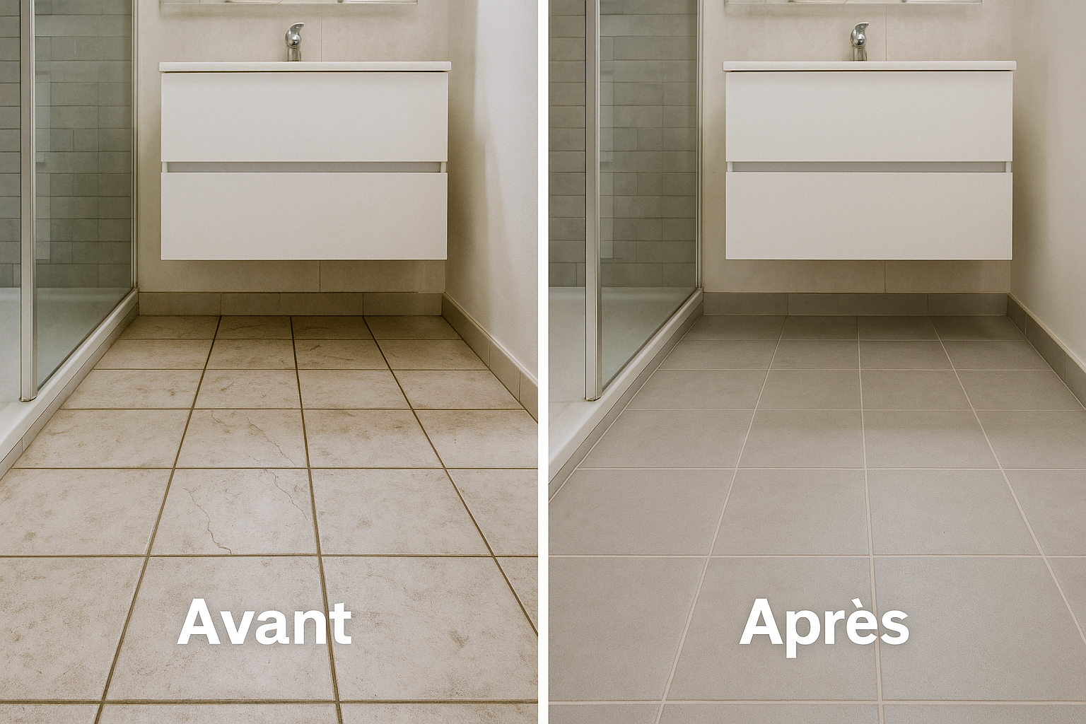 Pose de carrelage salle de bain