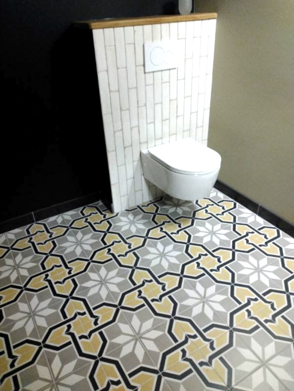 Pose de carrelage salle de bain