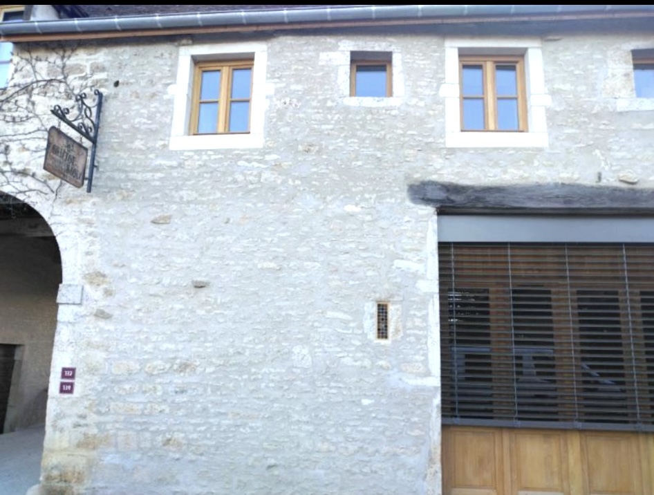 Enduit pierre vue + ouverture de fenêtre